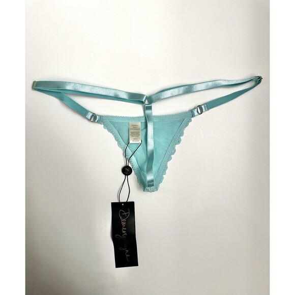 Women’s Small Thong Demery Jayne G-String Turquoise Lace New With Tags Lingerie - Picture 3 of 6